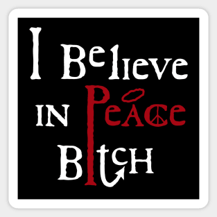 Good Omens Believe in Peace Sticker